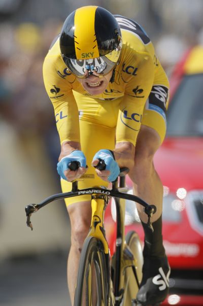 Christopher Froome is now 3 minutes, 25 seconds ahead of his closest rival. (Associated Press)