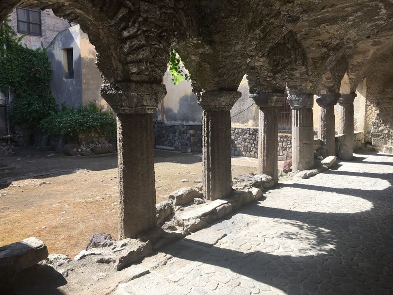 You can find peace and quiet while roaming Lipari island's picturesque Norman Cloister. (Dan Webster)