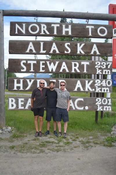 Point to Bay riders Jordan Achilli, Gabe Dawson and Mac Hollan are bicycling from Sandpoint, Idaho, to Prudhoe Bay in the summer of 2013 to raise money for a Sandpoint schools charity. (courtesy)