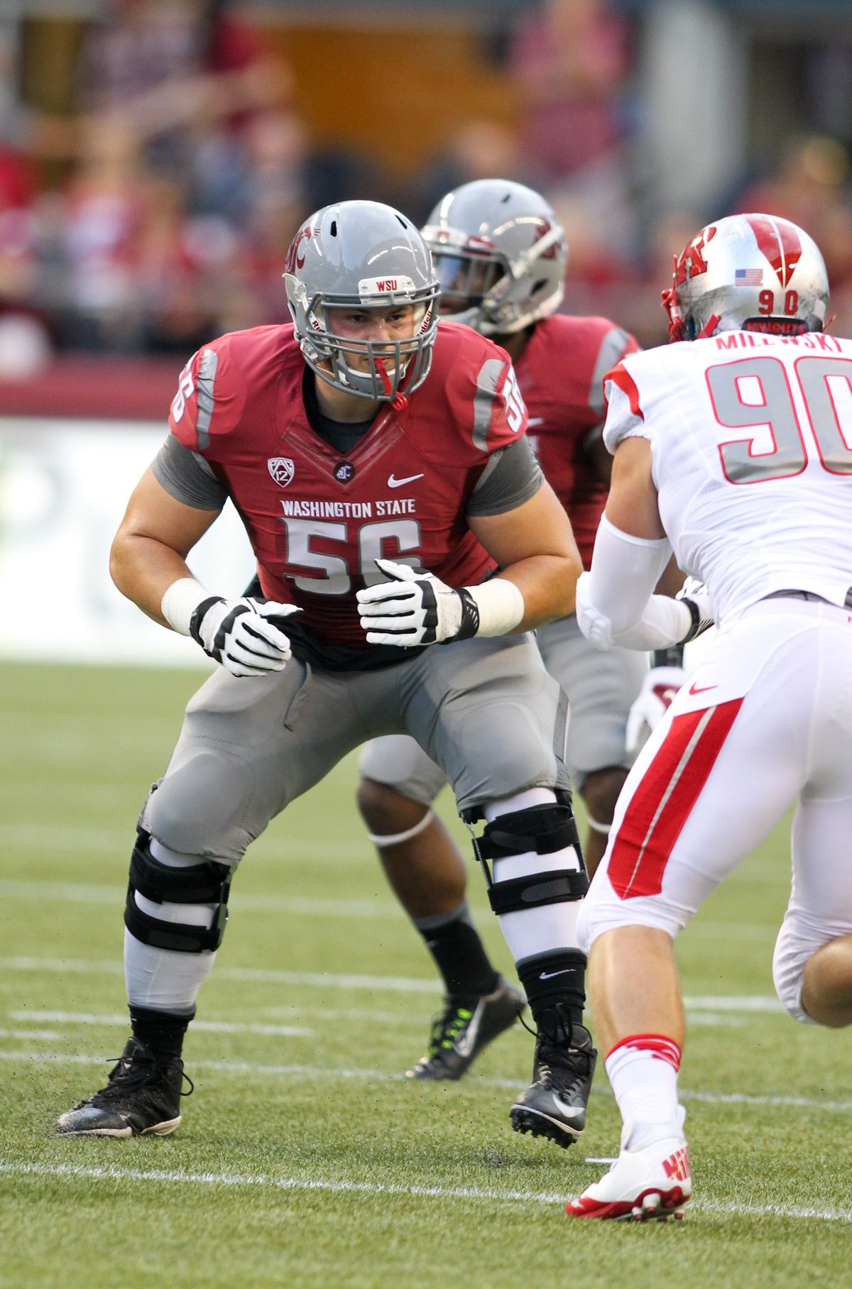 NFL draft analyst Rob Rang says WSU senior tackle Joe Dahl is quick and plays with “great knee bend.” (Associated Press)
