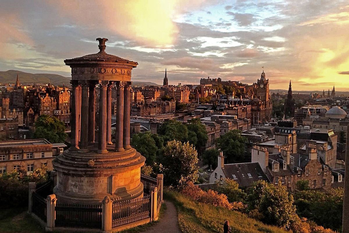 The view from the Old Observatory House vacation rental on Calton Hill might be the best in all of Edinburgh.
