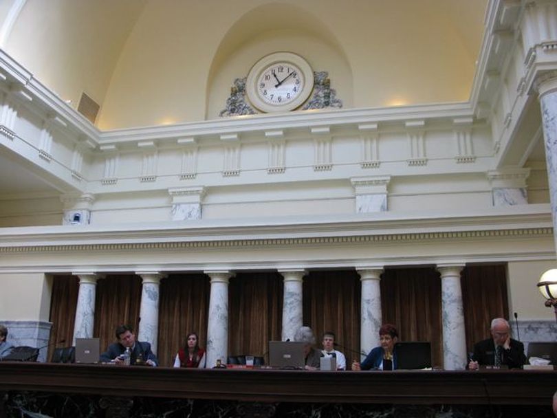 The Idaho Legislature's joint budget committee debates state agency budgets on Wednesday morning. (Betsy Russell)