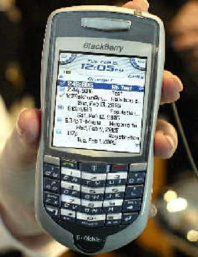
The BlackBerry 7100t.  
 (Associated Press / The Spokesman-Review)
