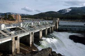 
The spillways at the Post Falls dam on the Spokane River produce a thunderous sound as water from a wet winter is spilled in this file photo. 
 (File / The Spokesman-Review)