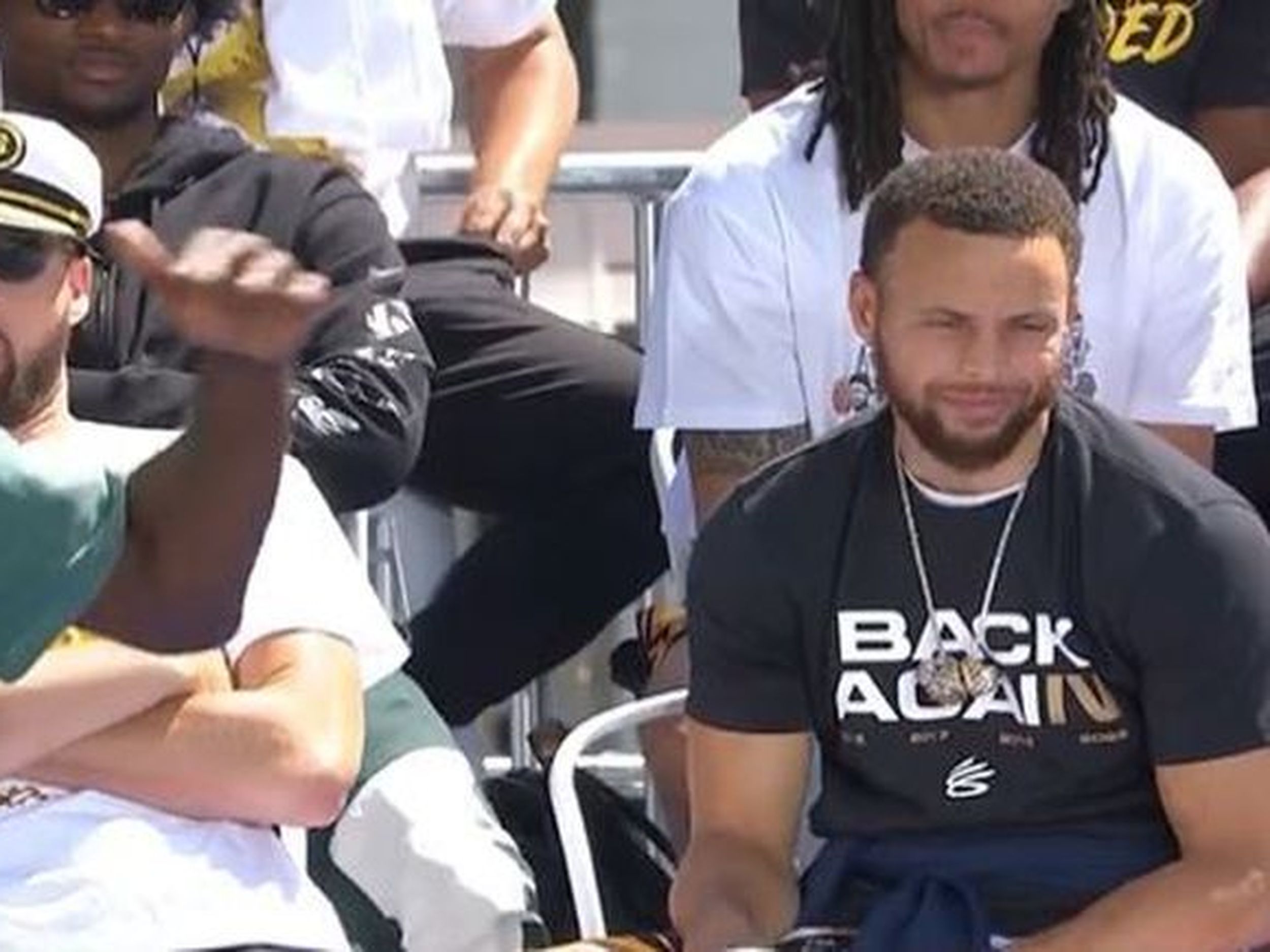 Captain Klay loses his championship cap while boating to the
