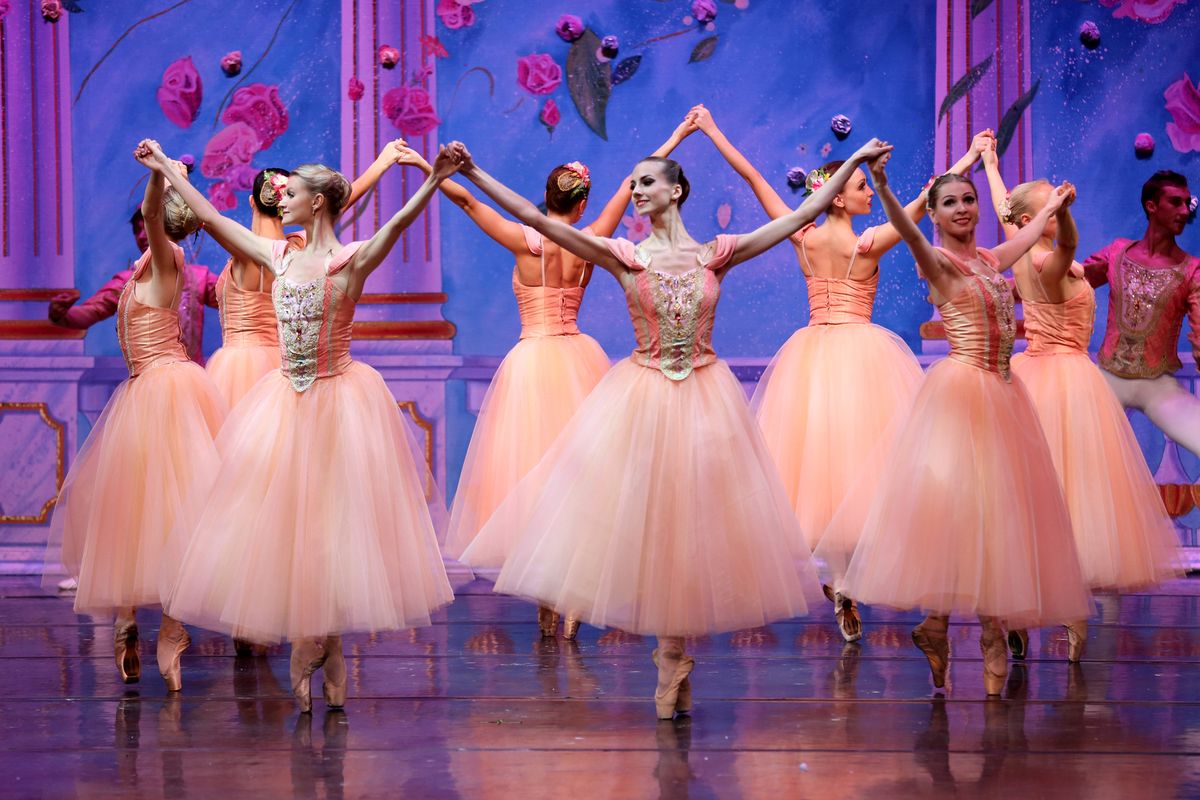 The Waltz of the Flowers, part of Moscow Ballet’s production of “The Great Russian Nutcracker,” which takes place Monday at the Bing.