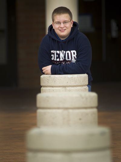 Mt. Spokane student Bob Eagle has a 4.0 grade-point average, is involved in school activities and volunteers at Providence Holy Family Hospital. (Colin Mulvany)
