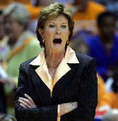 
Tennessee coach Pat Summitt led the Lady Vols to a victory for the 880th time in her tenure. 
 (Associated Press / The Spokesman-Review)
