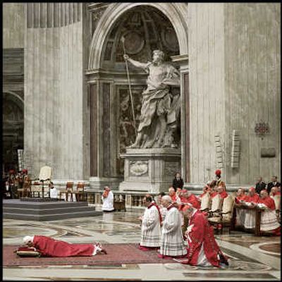 
Pope Benedict XVI, head of the Roman Catholic Church, is shown in St. Peter's Basilica during the Easter celebrations. CBS
 (CBS / The Spokesman-Review)