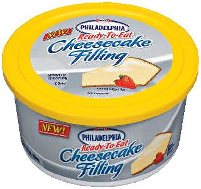 
Philadelphia's new Ready-To-Eat Cheesecake Filling. 
 (Courtesy of Kraft Foods / The Spokesman-Review)