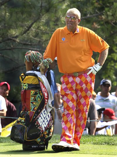 Associated Press John Daly has been known to break out the Creamsicle look. (File Associated Press)