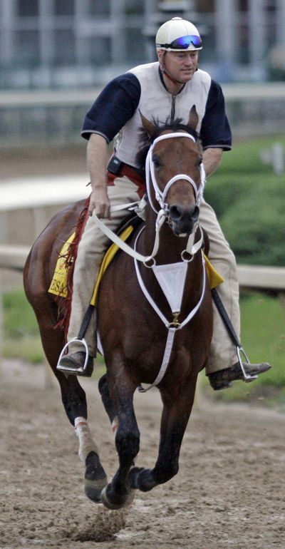 Trainer Larry Jones has Kentucky Derby hopeful Friesan Fire going at a gallop.  (Associated Press / The Spokesman-Review)