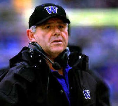 Keith Gilbertson is in his second season as coach of the Huskies.
(File/ / The Spokesman-Review)