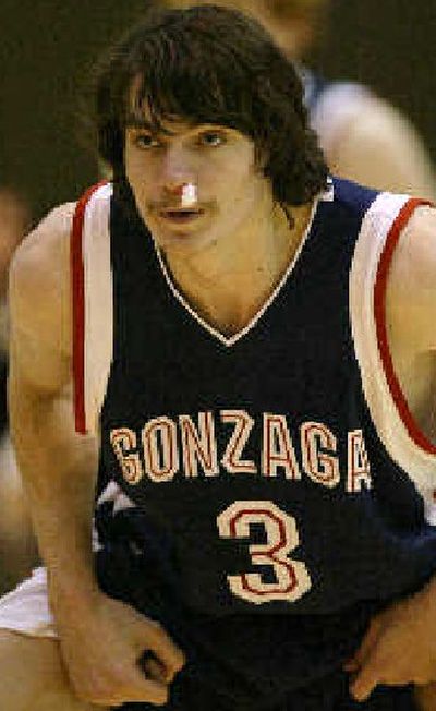 The piece of gauze Gonzaga's Adam Morrison used Monday to stanch a nosebleed is for sale on eBay. 
 (Associated Press / The Spokesman-Review)