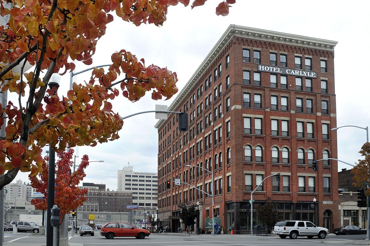 The Carlyle Hotel was built in 1892 in downtown Spokane. (Dan Pelle / The Spokesman-Review)