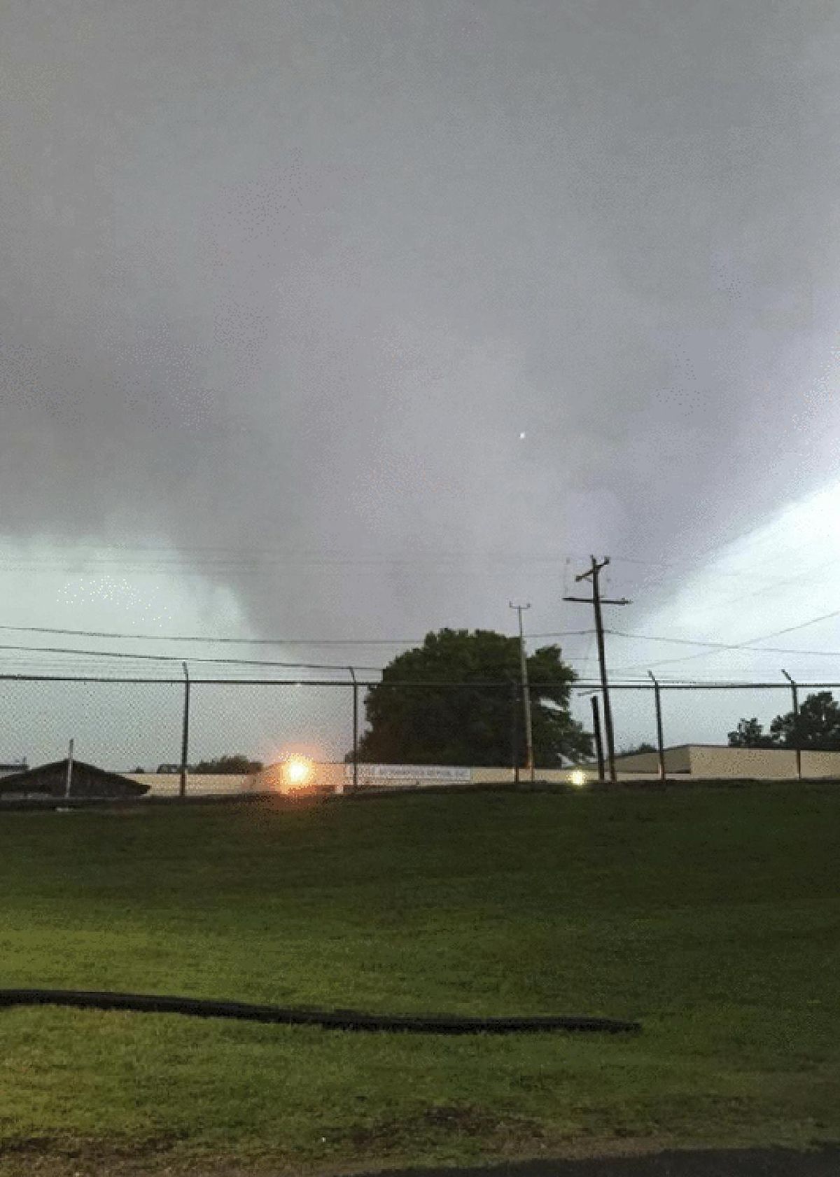 The Warren County Emergency Management Agency shows what looks like a tornado April 30, 2017, that approached Vicksburg, Miss. A new study finds that tornado activity is generally shifting eastward to areas just east of the Mississippi River that are more vulnerable such as Mississippi, Arkansas and Tennessee. And it