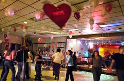 The location of the Gayest Valentine Dance was changed from Ferris High School to Spokane Falls Community College at the last minute after Spokane Public Schools said Thursday that the school could not host an event that included nonstudents. 
 (Jed Conklin / The Spokesman-Review)