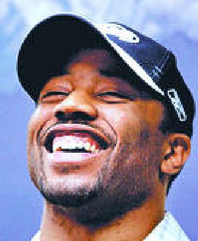 
That's a likeness of Mount Rainier, but the Seattle Seahawks think Josh Wilson is the real deal. 
 (Associated Press / The Spokesman-Review)