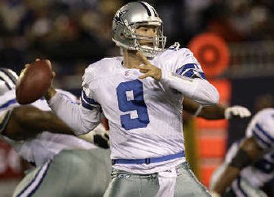 
Tony Romo, a Pro Bowl pick, began his season on the Dallas bench. 
 (Associated Press / The Spokesman-Review)