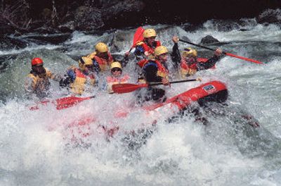 A crew of Spokane rafters joins River Odysseys West rafting guides on the Lochsa River for a whitewater trip on Memorial Day weekend.
(Rich Landers / The Spokesman-Review)