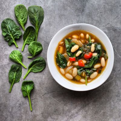 Spinach and Portuguese White Bean Soup (Jessica J. Trevino / Detroit Free Press) (Jessica Trevino / Detroit Free Press)