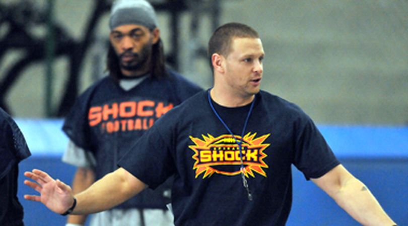 Spokane Shock coach Rob Keefe (Jesse Tinsley / The Spokesman-Review)