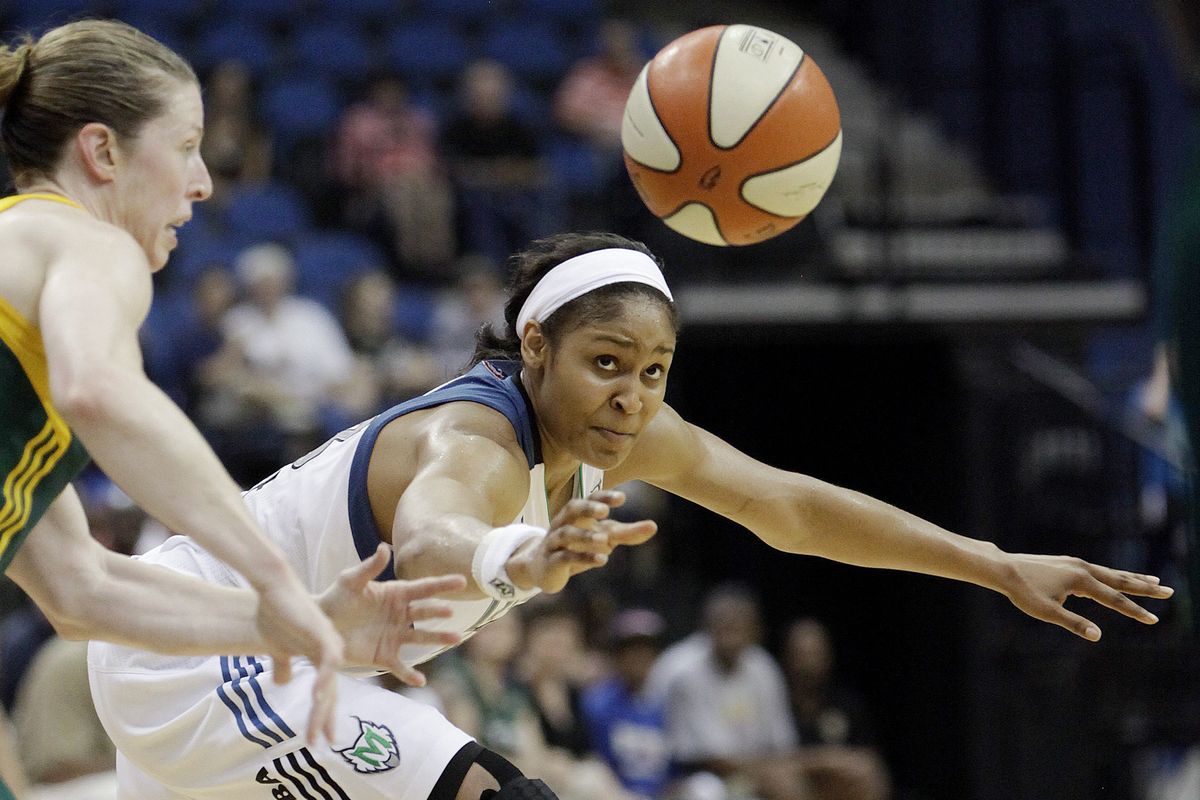 Minnesota Lynx forward Maya Moore will be one of 10 first-time WNBA All-Stars on the court today when the East’s top players face the West’s in San Antonio. (Associated Press)
