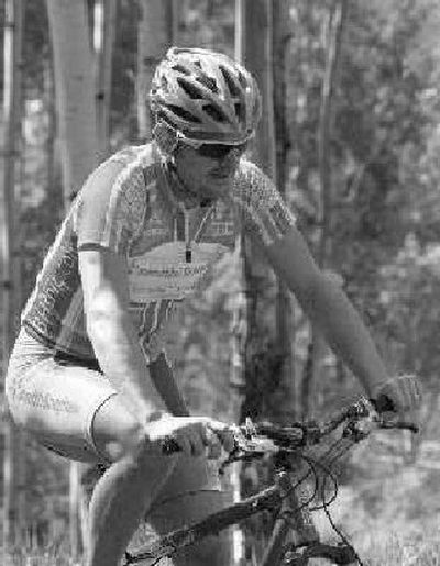 Tour de France winner Floyd Landis rides the pro mountain bike race at the Teva Mountain Games.
(Associated Press / The Spokesman-Review)