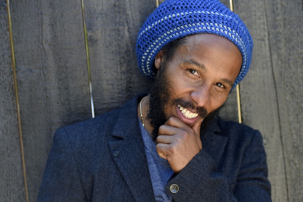 Musician Ziggy Marley stands for a portrait in Los Angeles on May 2, 2016. The son of reggae icon Bob Marley and Rita Marley will perform at Nat Geo’s Earth Day Eve 2021 streaming concert on Wednesday.  (Chris Pizzello/Invision/AP)