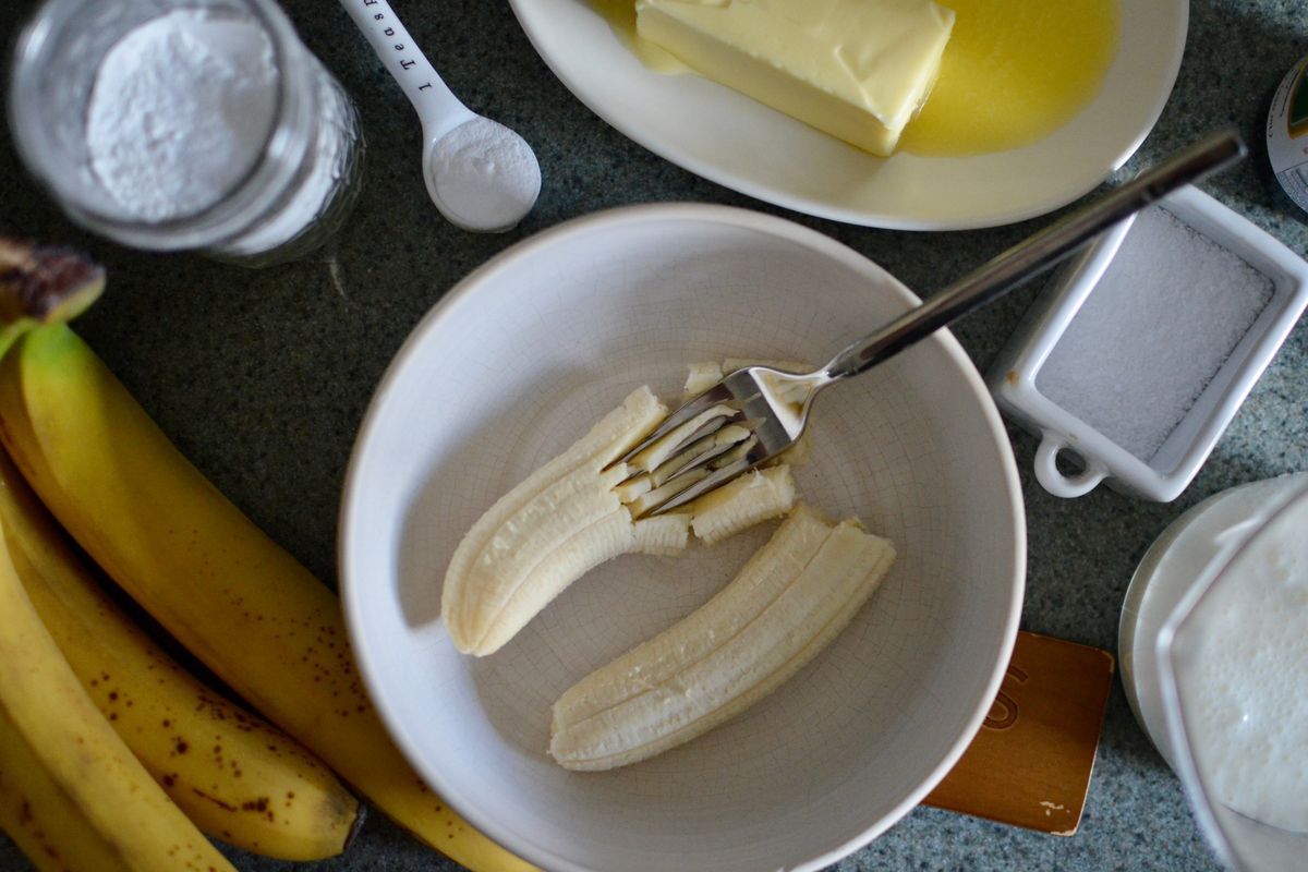 This recipe for spoon cake includes bananas that are mashed.  (Ricky Webster/For The Spokesman-Review)