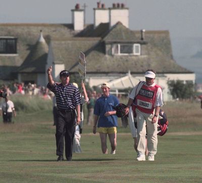 Justin Leonard’s speech after he won the British Open at Royal Troon, Scotland, in 1997 is still a favorite with fans. (IAN STEWART / Associated Press)