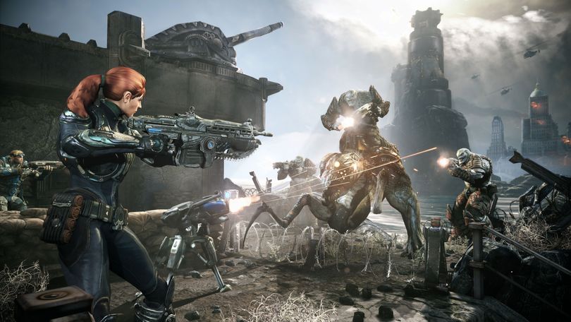 The few video combat games that now include female fighters often use futuristic sci-fi settings. (Associated Press)