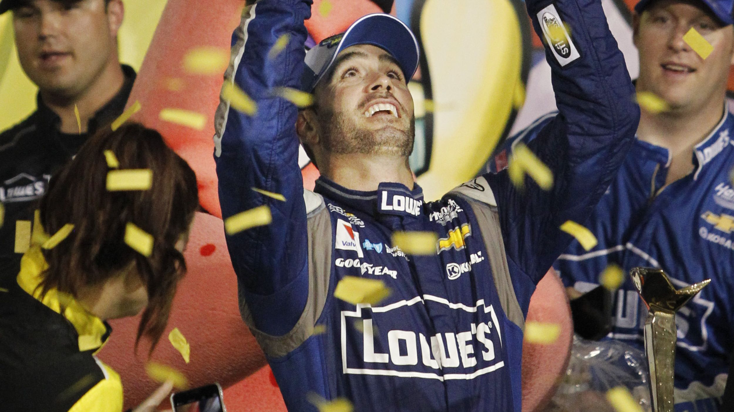 Jimmie Johnson takes rain-delayed SpongeBob SquarePants 400 - The