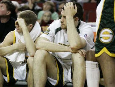 
SuperSonics' fans have been scratching their heads wondering if the franchise will stay in Seattle.Associated Press
 (Associated Press / The Spokesman-Review)