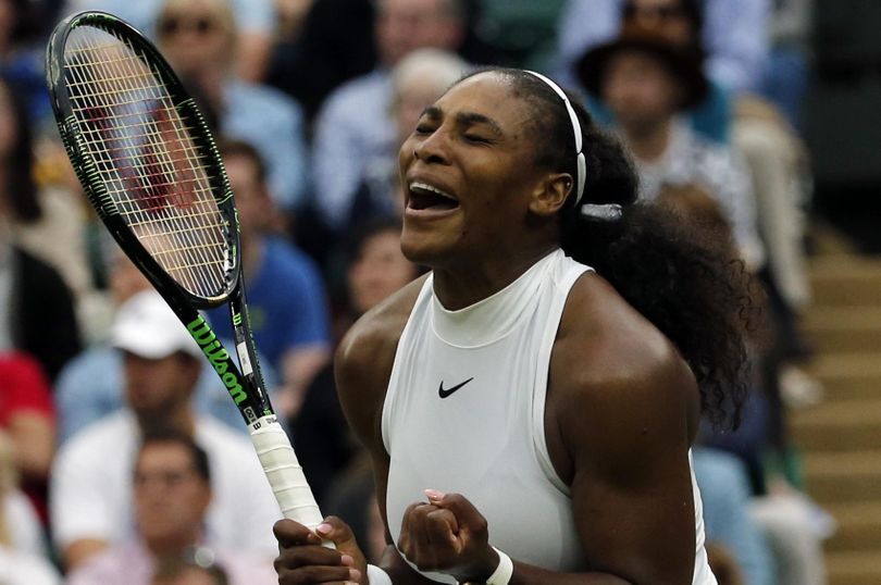Serena Williams advanced to the third round of Wimbledon. (Ben Curtis / AP)