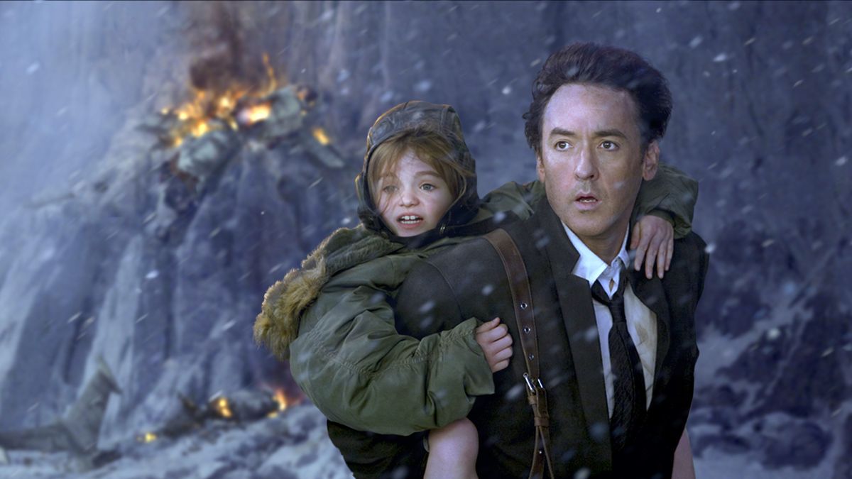 Lily Morgan, left, and John Cusack star in Roland Emmerich’s new disaster film, “2012.” Columbia Pictures/Sony (Columbia Pictures/Sony)