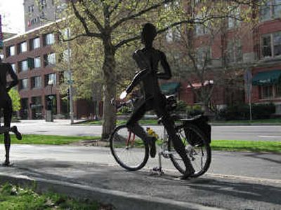 
Seemed like everybody was hopping on a bicycle at Riverfront Park on Monday. 
 (Rich Landers / The Spokesman-Review)