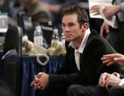 Associated Press Trevor Immelman, who won the 2008 Masters, watches Monday's Knicks-Celtics game at Madison Square Garden.
(Associated Press / The Spokesman-Review)