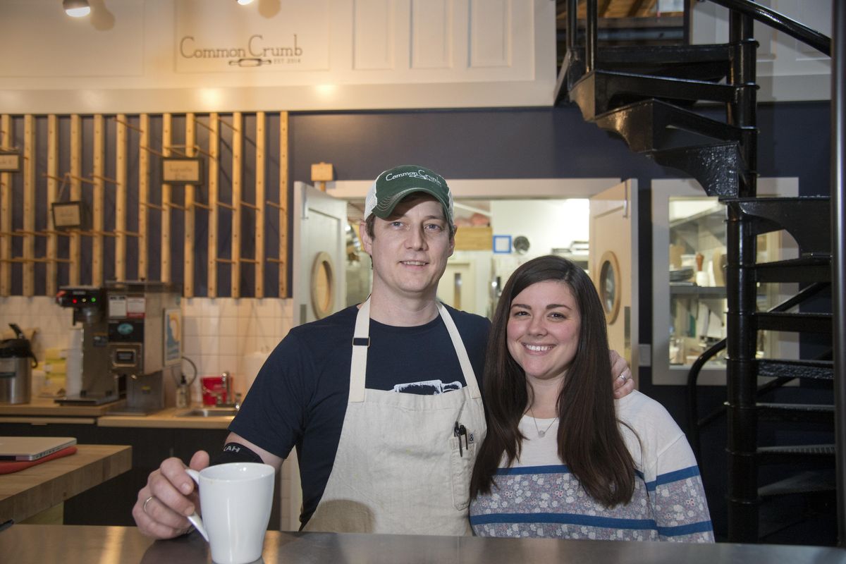 Jeremy and Kate Hansen are the husband-and-wife team behind a number of downtown Spokane restaurants and bars, including Sante - which they plan to close in 2019. Here, they’re pictured at their Common Crumb Artisan Bakery, which is currently closed for retail. The couple plan to reopen that space to customers in January. (Jesse Tinsley / The Spokesman-Review)