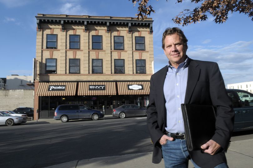 Steve Salvatori stands outside the Spokane Entrepreneurial Center he developed in the 300 block of West First Avenue in Spokane. Salvatori used retirement money to fund the project and another development, and the businesses have been a success, with 46 commercial spots and only one vacancy.chrisa@spokesman.com (CHRISTOPHER ANDERSON)