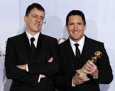 Trent Reznor, right, and Atticus Ross first teamed up for “The Social Network.” (Associated Press)