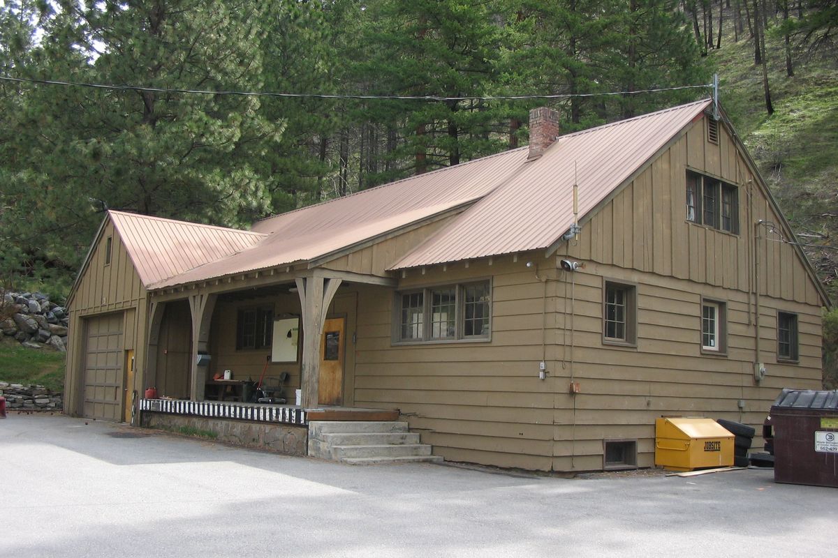 The U.S. Forest Service’s historic Steliko warehouse on the Entiat Ranger District was consumed by fire on Monday afternoon. (U.S. Forest Service)
