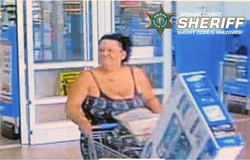 This woman is a possible suspect in a residential burglary at a home on West Rockwell Avenue. She allegedly used a stolen credit card to purchase a flat screen television at Walmart on Tuesday. (Crimestoppers)