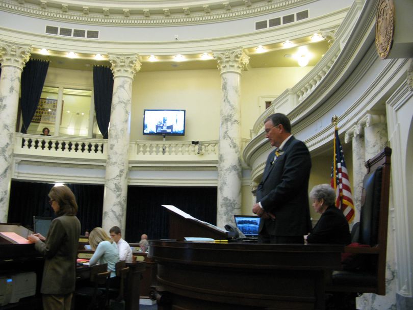House Speaker Scott Bedke presides on Thursday morning (Betsy Russell)