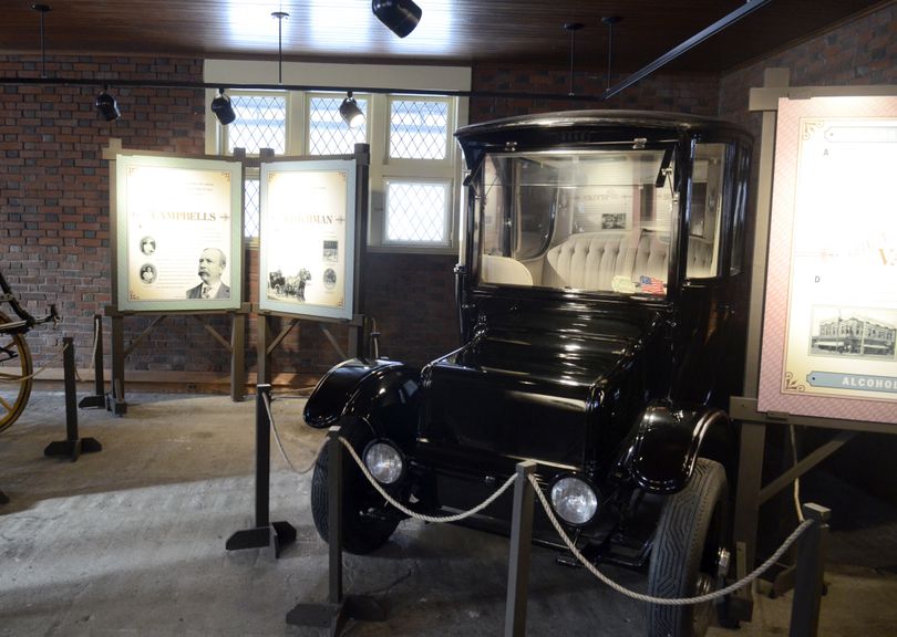 At the Northwest Museum of Arts and Culture in Spokane, a 1915 Rauch and Lang electric car is part of the new exhibit in the Campbell House carriage house. (Jesse Tinsley)