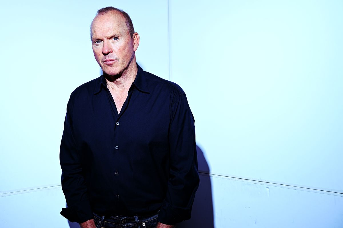 Michael Keaton stands for a portrait in early October.  (Marvin Joseph/Washington Post)