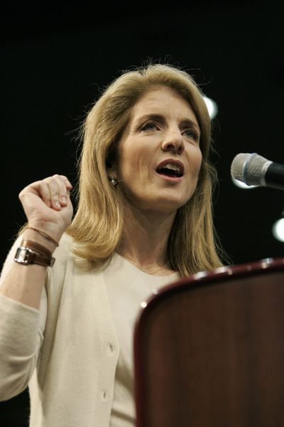 Caroline Kennedy speaks at a Get Out the Vote event last February for then-Democratic presidential hopeful Sen. Barack Obama at Pauley Pavillion on the UCLA campus in Los Angeles. File  (File Associated Press / The Spokesman-Review)