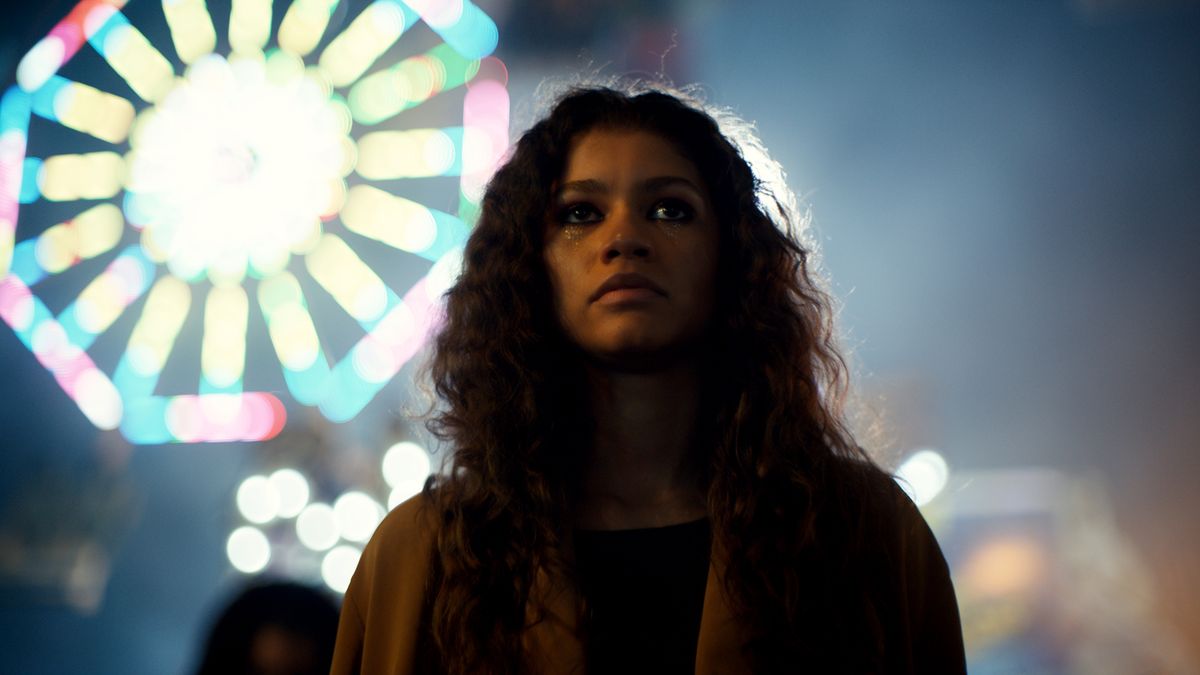 Zendaya in “Euphoria.”  (HBO)