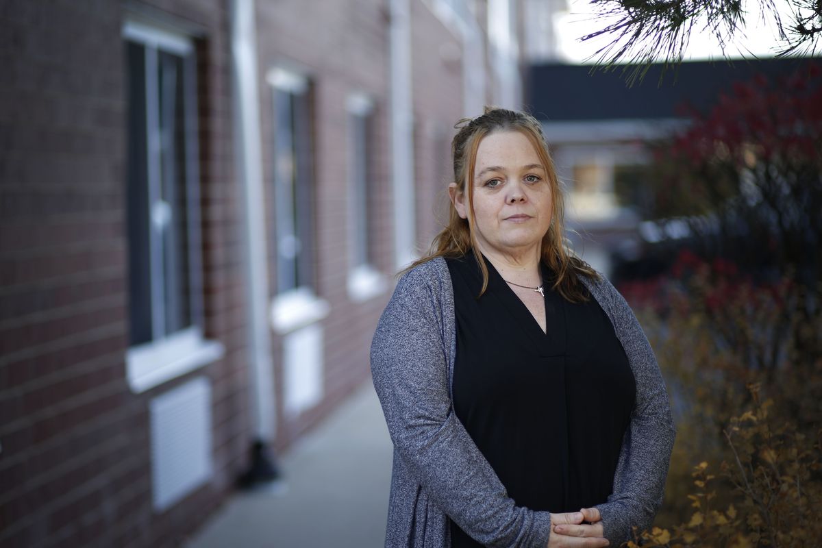 Wendy Rittenhouse poses for a portrait last Thursday in a Chicago suburb. Rittenhouse, the mother of Kyle Rittenhouse, the teen charged in the fatal shooting of two men protesting the police shooting of Jacob Blake in Kenosha, Wis., said neither her son nor the protesters should have been on the street that night and put much of the blame for what happened on police and the governor.  (Stacey Wescott)