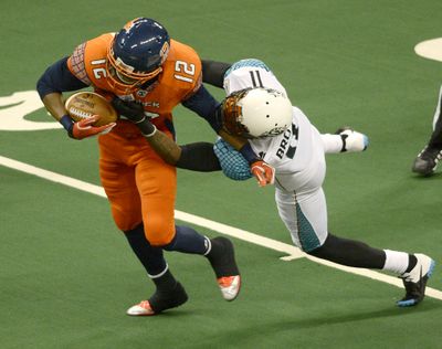 Shock rookie Kamar Jorden (12) has nine touchdown receptions. (Colin Mulvany)
